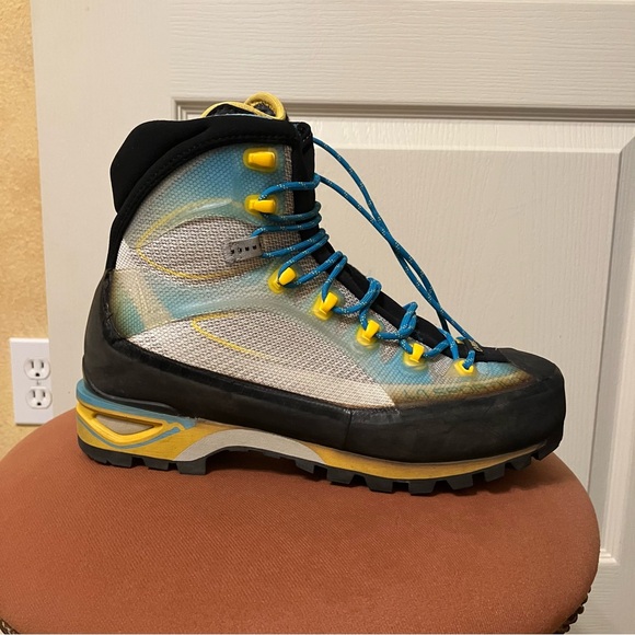 LA SPORTIVA Hiking Boots TRANGO CUBE GTX Mountaineering BLUE - Sz 7 Italy - Picture 12 of 16